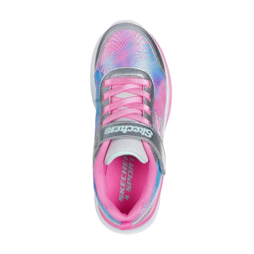 Skechers Girl's Aloha Dream Shoes: Sparkle Mesh, Patent Glitter Upper, Flat Laces, Adjustable Strap, Cushioned Insole, Size 30, Multicolor - Skechers - Image 5