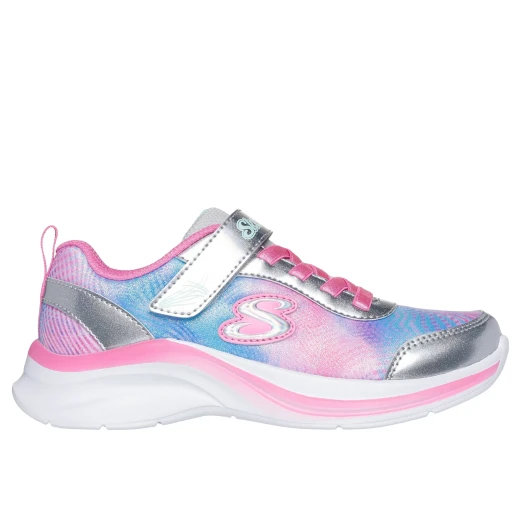 Skechers Girl's Aloha Dream Shoes: Sparkle Mesh, Patent Glitter Upper, Flat Laces, Adjustable Strap, Cushioned Insole, Size 30, Multicolor - Skechers - Image 7