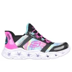 Skechers Girls Galaxy Lights Tie Dye Black Slip On Sneakers 36 - Skechers
