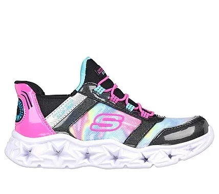 Skechers Girls Galaxy Lights Tie Dye Black Slip On Sneakers 36 Skechers Girls Galaxy Lights Tie Dye Black Slip On Sneakers 36