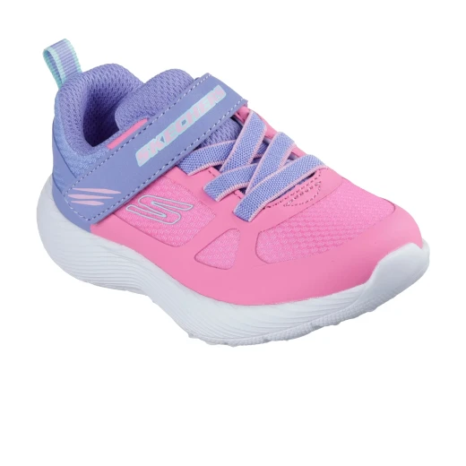 Dynalite Girls' Athletic Shoes Pink 26 Lightweight Breathable Comfortable Velcro Closure Durable Rubber Toe No Marking Sole - Skechers - Image 3