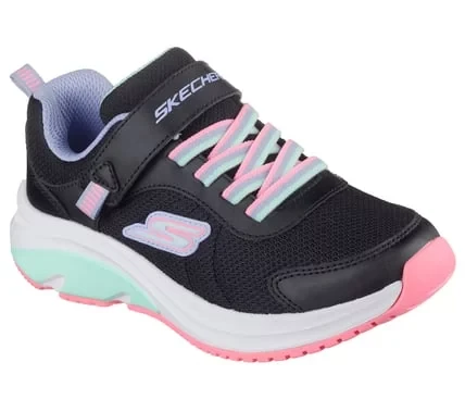 Skechers Girls' Elite Sport Tempo Speed Seeker Sneakers Black Size 33 Featuring Adaptive Closure, Sparkle Mesh Upper, and Durable Rubber Outsole - Perfect for Active Kids - Skechers - Image 3