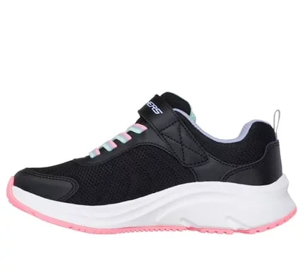 Skechers Girls' Elite Sport Tempo Speed Seeker Sneakers Black Size 33 Featuring Adaptive Closure, Sparkle Mesh Upper, and Durable Rubber Outsole - Perfect for Active Kids - Skechers - Image 4