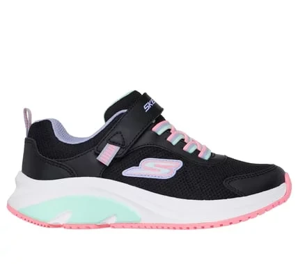 Skechers Girls' Elite Sport Tempo Speed Seeker Sneakers Black Size 33 Featuring Adaptive Closure, Sparkle Mesh Upper, and Durable Rubber Outsole - Perfect for Active Kids - Skechers - Image 8