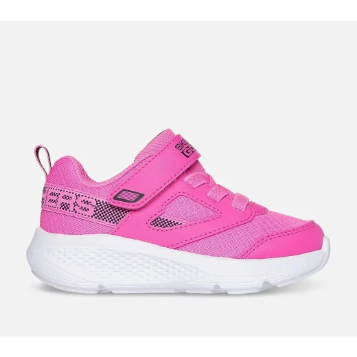 Skechers Girls' GO RUN Elevate Athletic Shoes Sporty Spectacular Design with Elastic Laces and Velcro Closure Pink Size 24 - Skechers - Image 2