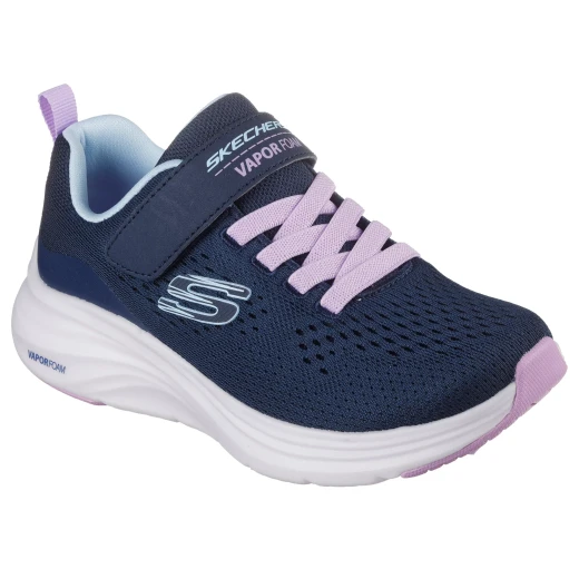 Skechers Girls' Vapor Foam Athletic Shoes Navy 33 with Memory Foam Insole - Skechers - Image 3