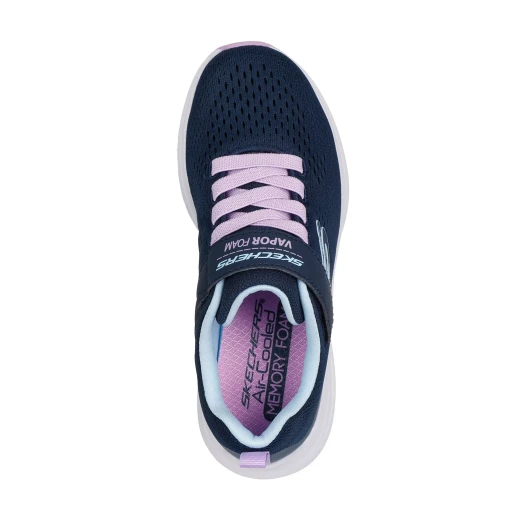 Skechers Girls' Vapor Foam Athletic Shoes Navy 33 with Memory Foam Insole - Skechers - Image 4