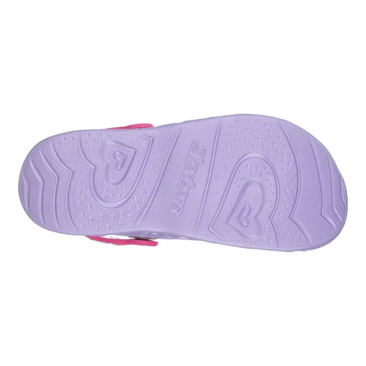 Skechers Girls' Foamies Light Hearted Lavender Light Up Clog Featuring Perforated EVA Upper Convertible Heel Strap Size 35 for Comfortable Everyday Wear - Skechers - Image 5