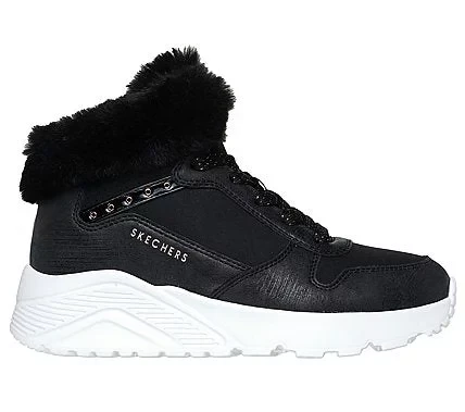 Skechers Girls' Uno Lite Comfurt Collar Black Fashion Sneakers 27 - Skechers - Image 2