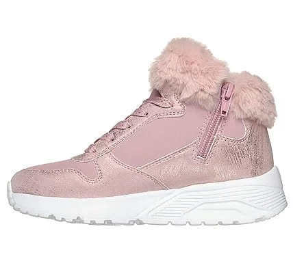 Skechers Girls' Uno Lite Comfurt Collar Gray Fashion Sneakers 30 - Skechers - Image 11