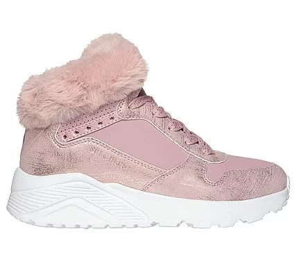 Skechers Girls' Uno Lite Comfurt Collar Gray Fashion Sneakers 30 - Skechers - Image 9