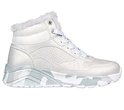 Skechers Girls' Uno Lite BOOTS Grey Slip On Fashion Sneakers Featuring Iridescent Trim, Air Cooled Memory Foam Insole, and Platform Wedge Midsole for Girls' Sizes, Number 27 Skechers Girls' Uno Lite BOOTS Grey Slip On Fashion Sneakers Featuring Iridescent Trim, Air Cooled Memory Foam Insole, and Platform Wedge Midsole for Girls' Sizes, Number 27