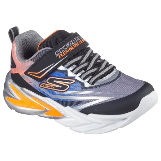 Skechers Boy's S Lights Flex Glow Ultra Sneakers Black 22 Featuring Adaptive Closure and Light Up Midsole Perfect for Active Kids - Skechers - Image 8
