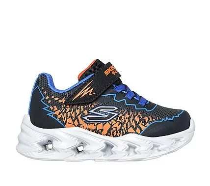 Skechers Boys' Vortex 2.0 Infant Orange Sneakers with Step Activated Light Up Midsole. Features Synthetic Upper, Cushioned Insole, Stretch Laces. Size 22 for Toddlers. - Skechers - Image 5