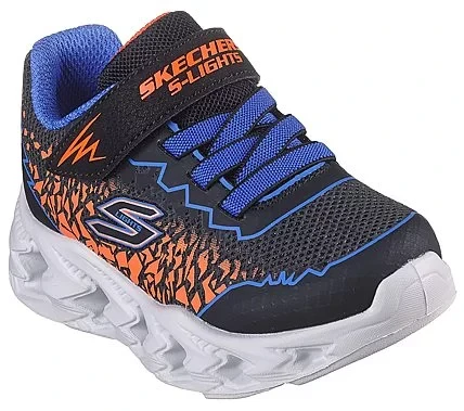 Skechers Boys' Vortex 2.0 Infant Orange Sneakers with Step Activated Light Up Midsole. Features Synthetic Upper, Cushioned Insole, Stretch Laces. Size 22 for Toddlers. - Skechers - Image 6
