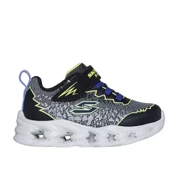 Skechers S Lights Vortex 2.0 Zorento Infant Boys' Sneakers Black 22 with Step Activated Light Up Midsole Cushioned Insole and Adjustable Instep Strap Sporty Style