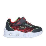 Skechers S Lights Vortex 2.0 Zorento Infant Boys' Sneakers Charcoal Gray Size 22 with Step Activated Light Up Midsole and Adjustable Instep Strap - Skechers