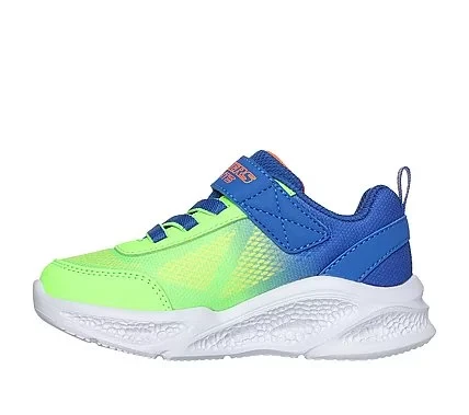 Skechers Boys' S Lights Meteor Lights Krendox Infant Shoes Lime Green Mesh Synthetic Upper Adaptive Closure Light Up Midsole Sporty Comfort Style Size 22 for Boys - Skechers - Image 4