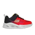 Skechers Boys' S Lights Meteor Lights Krendox Red Sneakers with Adaptive Closure and Light Up Midsole Size 22 for Sporty Style and Comfort - Skechers