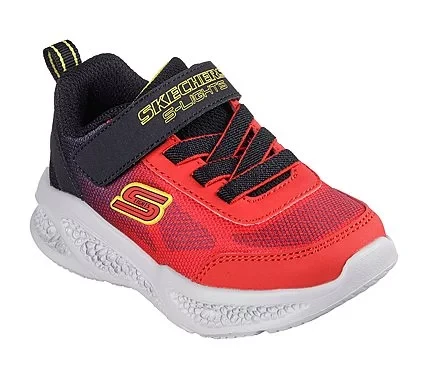 Skechers Boys' S Lights Meteor Lights Krendox Red Sneakers with Adaptive Closure and Light Up Midsole Size 22 for Sporty Style and Comfort - Skechers - Image 3