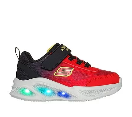 Skechers Boys' Meteor Lights Krendox Red Light Up Sneakers Infant Size 23 - Skechers - Image 4
