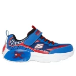 Skechers Boys' Creature Crawlers Blue Mesh Sneakers with Adjustable Strap - Skechers