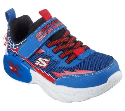 Skechers Boys' Creature Crawlers Blue Mesh Sneakers with Adjustable Strap - Skechers - Image 3