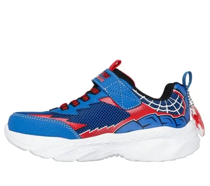 Skechers Boys' Creature Crawlers Blue Mesh Sneakers with Adjustable Strap - Skechers - Image 5