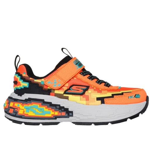 Skechers BOY'S Mega-Craft 4K Athletic Shoes: Orange Pixelated Print with Adaptive Closure, Sporty Comfort, and Tech Piece Midsole - Size 31 Skechers BOY'S Mega-Craft 4K Athletic Shoes: Orange Pixelated Print with Adaptive Closure, Sporty Comfort, and Tech Piece Midsole - Size 31