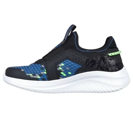 Skechers Boys' Ultra Flex 3.0 Triple Pointz Athletic Shoes Black and Blue Size 28 - Skechers - Image 11