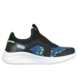 Skechers Boys' Ultra Flex 3.0 Triple Pointz Athletic Shoes Black and Blue Size 28