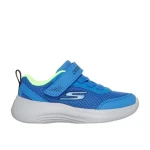 Skechers Boys' Selectors Reset Achieved Athletic Sneakers Blue 22 Features Mesh and Synthetic Overlays with Stretch Laces Adaptive Closure Cushioned Comfort Insole Sporty Design - Skechers