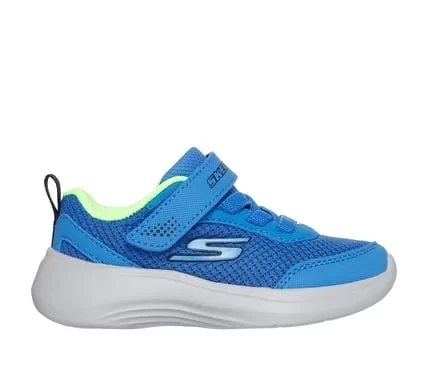 Skechers Boys' Selectors Reset Achieved Athletic Sneakers Blue 22 Features Mesh and Synthetic Overlays with Stretch Laces Adaptive Closure Cushioned Comfort Insole Sporty Design