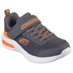 Skechers Boys' Bounder Tech Charcoal Sneakers Lightweight and Flexible Comfort for Active Kids Size 27 Durable Design for Everyday Wear - Skechers