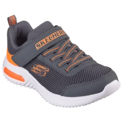 Skechers Boys' Bounder-Tech Charcoal Sneakers: Lightweight Comfort for Active Kids. Featuring Durable Design and Breathable Materials. Perfect for Everyday Wear. Size 31.