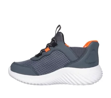 Skechers Boys' Slip-ins Bounder Brisk Burst Charcoal Infant Shoes Size 22 - Skechers - Image 6