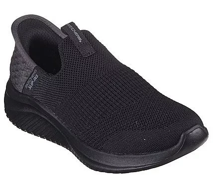 BOYS' SLIP-INS ULTRA FLEX 3.0 - SMOOTH STEP - 27 / BLACK/GRAY - Skechers - Image 3