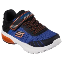 Skechers Boys' Razor Flex Air Athletic Shoes Royal Black Size 31 Lightweight Comfort with Stretch Laces and Cushioned Insole
