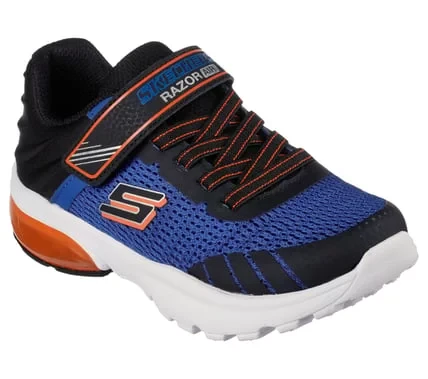 Skechers Boys' Razor Flex Air Athletic Shoes Royal Black Size 31 Lightweight Comfort with Stretch Laces and Cushioned Insole - Skechers - Image 3