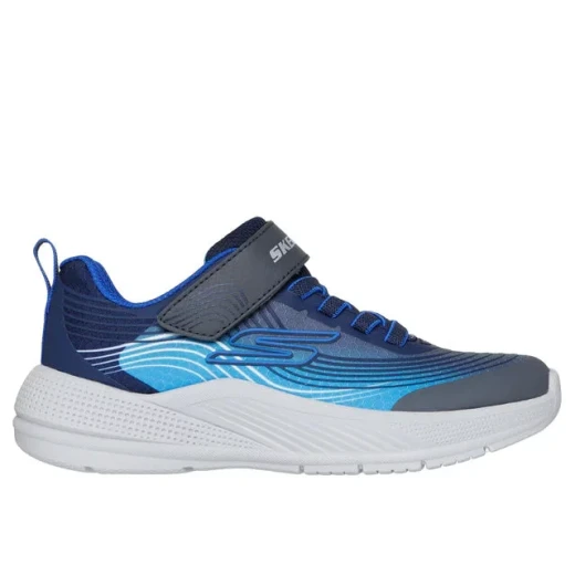 Skechers Boys Microspec Advance Athletic Shoes Navy Size 32 with Haptic Print Overlay and Cushioned Insole Skechers Boys Microspec Advance Athletic Shoes Navy Size 32 with Haptic Print Overlay and Cushioned Insole