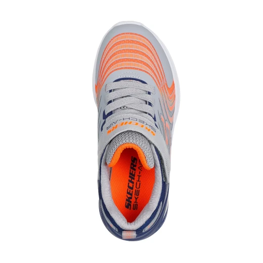 Skechers Boy's Microspec Max Advance Vortivox Grey Sneakers 33 Adaptive Closure Airbag Midsole Cushioned Comfort Insole - Skechers - Image 10