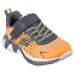 Skechers BOYS' Wave Tek Athletic Shoes Size 32 ORANGE for Active Kids Featuring Breathable Design and Comfortable Cushioned Insole Support for All Day Wear 155 Characters - Skechers