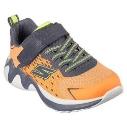 Skechers BOYS' Wave Tek Athletic Shoes Size 32 ORANGE for Active Kids Featuring Breathable Design and Comfortable Cushioned Insole Support for All Day Wear 155 Characters