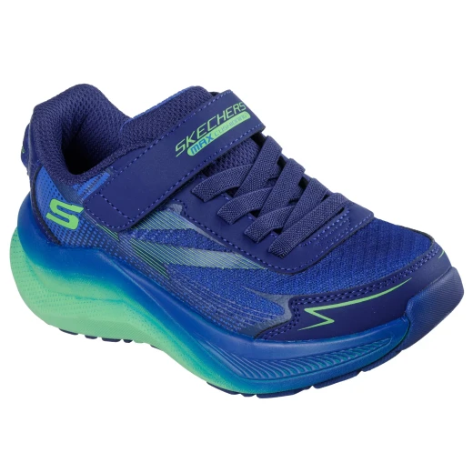 Skechers Boys' Max Cushioning Ascender Performance Running Shoes Navy Blue Size 36 Features Max Cushioning Technology Hook & Loop Closure for Everyday Wear Comfort Support - Skechers - Image 3