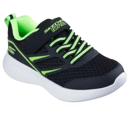 Skechers Boys' GO RUN 400 V2 Strarvo Athletic Running Shoes Black Size 33 Lightweight Mesh Upper Cushioned Insole Adaptive Closure Sporty Comfort for Playtime - Skechers - Image 3