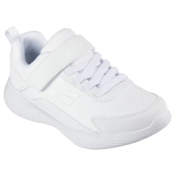Skechers Boys' Go Run 400 V2 Starvo Athletic Shoes Size 32 White Lightweight Breathable Comfort Kids' Running Trainers for Active Play Responsive Cushioning Bold Design