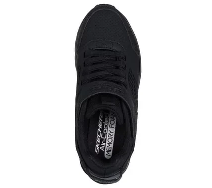 Skechers Boys' Uno Lite Navy Sneakers, Size 32, Featuring Lightweight Synthetic & Mesh Upper with Stretch Laces & Air-Cooled Memory Foam Insole for Ultimate Comfort and Style - Skechers - Image 9