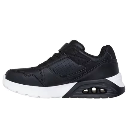 Skechers Boys' Uno Lite 2.0 Fashion Sneakers Black with Duraleather Upper Size 27 Comfort Air Cooled Memory Foam Insole - Skechers - Image 5