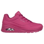 Skechers Women's Uno Stand on Air Magenta Sneakers Size 36 Featuring Air Cooled Memory Foam Insole and Visible Air Cushioned Midsole for Ultimate Comfort and Style - Skechers