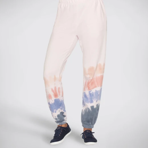 BOBS from Skechers Crescent Tie Dye Purrrfect Terry Jogger for Women XS Pink Groovy Style Tie Dye Design Comfortable and Stylish Activewear 100% Authentic New - Skechers - Image 2